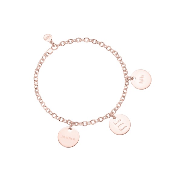 Gliederarmband schmal Classic No.2 Roségold