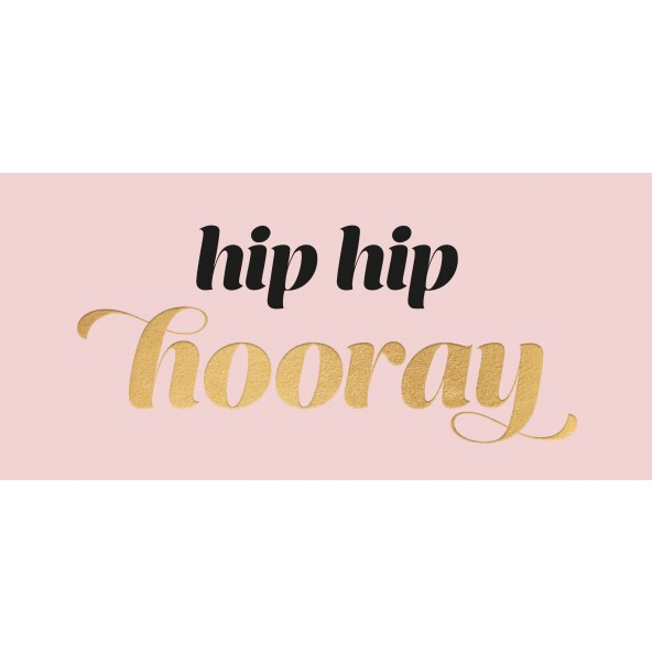 Glückwunschkarte Hip Hip Hooray