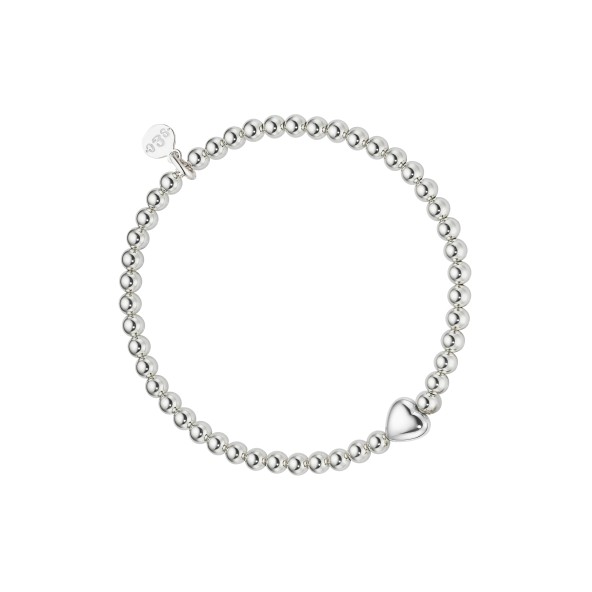 Kugelarmband Herz Sterlingsilber