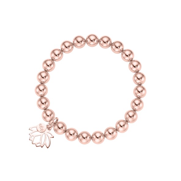 Armband Lotusblüte Sterlingsilber roségoldplattiert