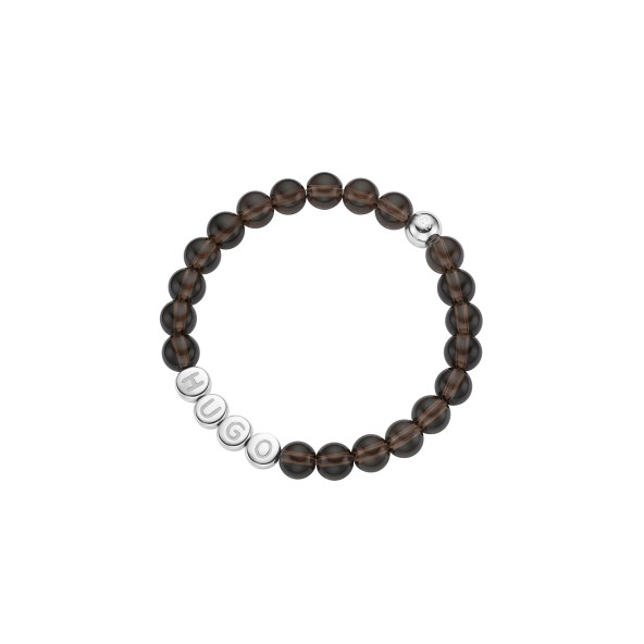 Namensarmband Classic Kids Rauchquarz Sterlingsilber