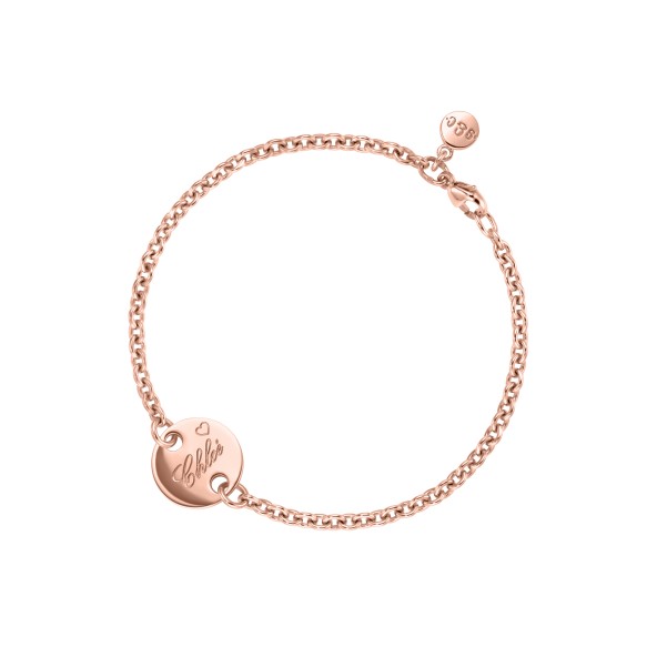 Gliederarmband schmal Classic No.3 Roségold