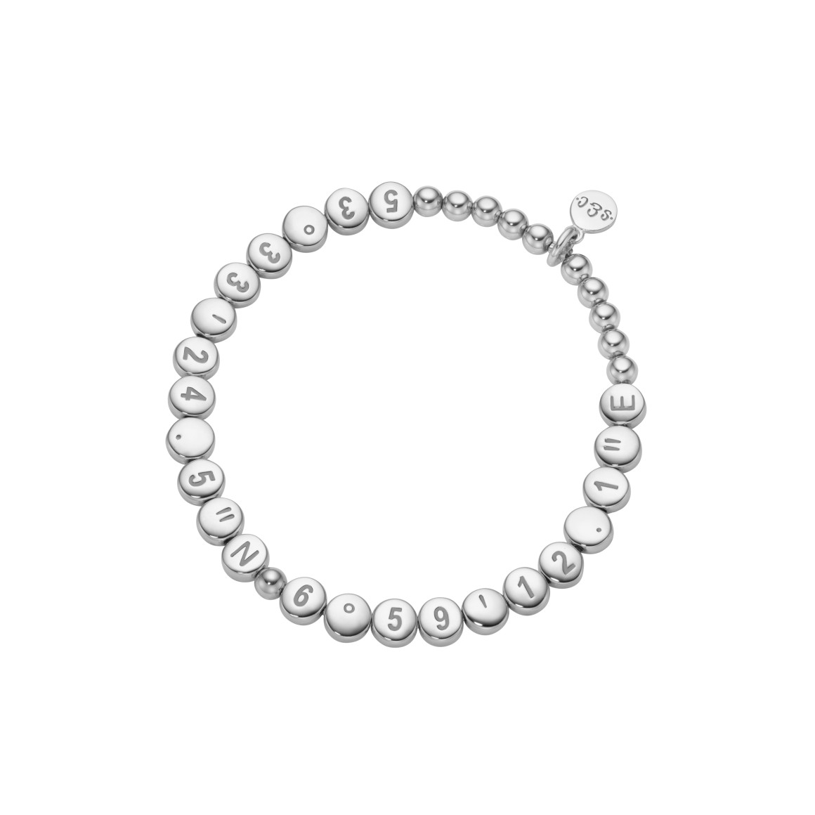 Armband Koordinaten Sterlingsilber