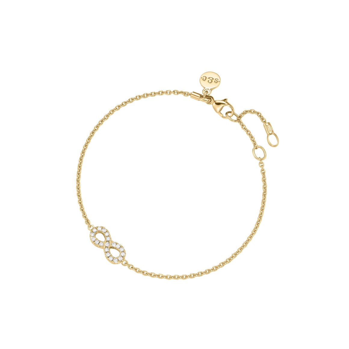 Diamantarmband Infinity 18 Karat Gold