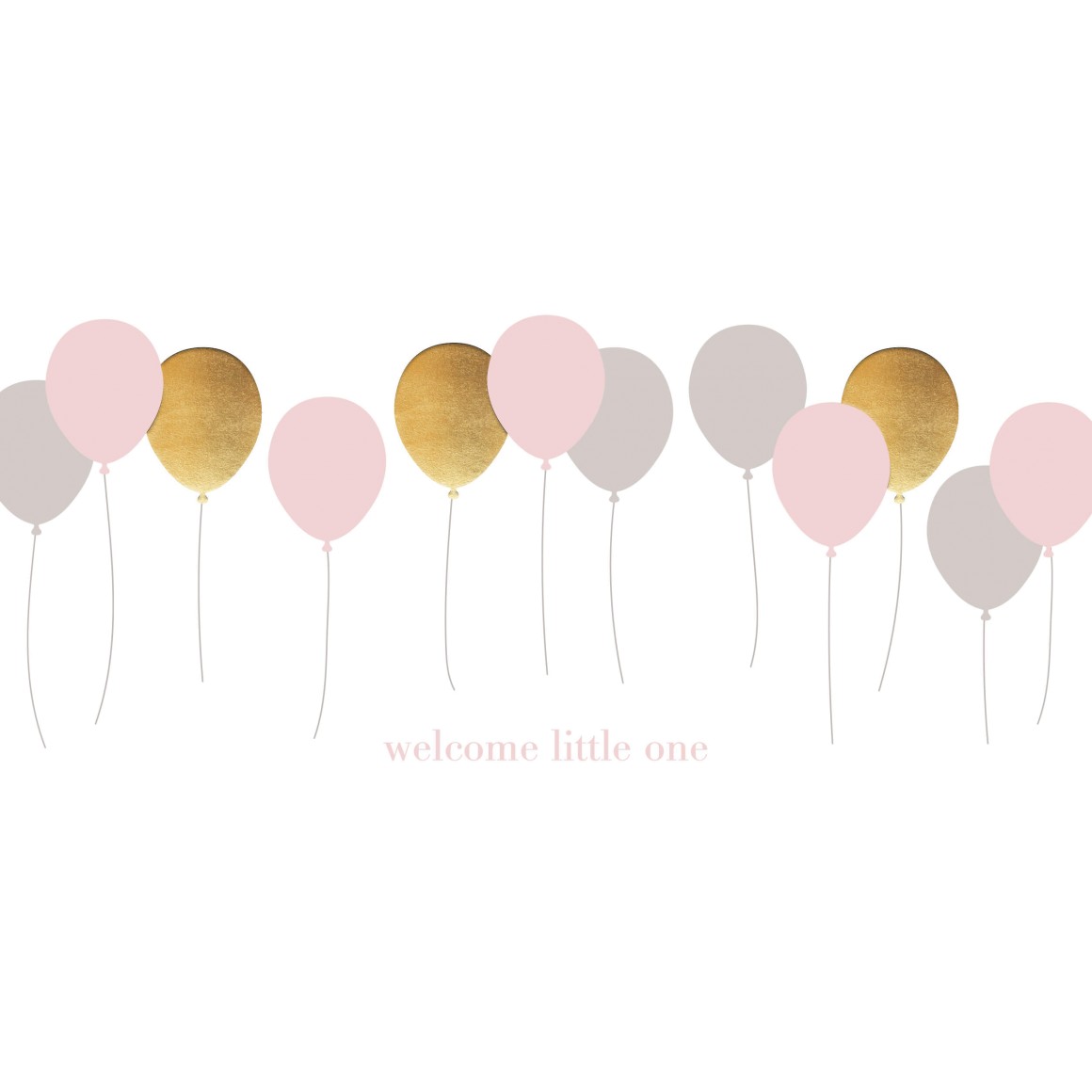 Glückwunschkarte Welcome little one (Girl)