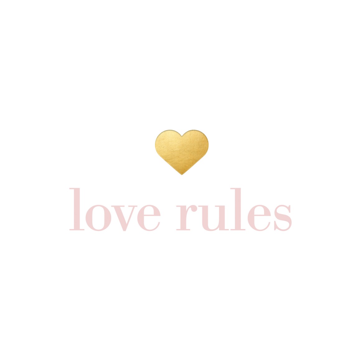 Glückwunschkarte love rules
