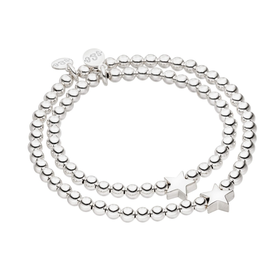 Mutter & Tochter Set Stern Sterlingsilber