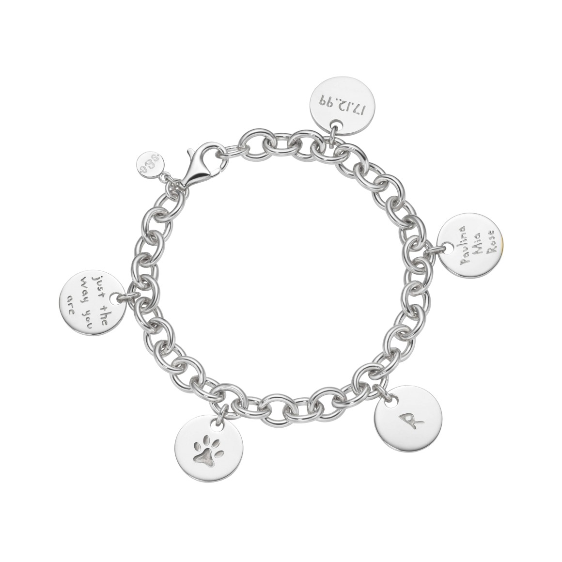 Gliederarmband Classic No.1 Sterlingsilber