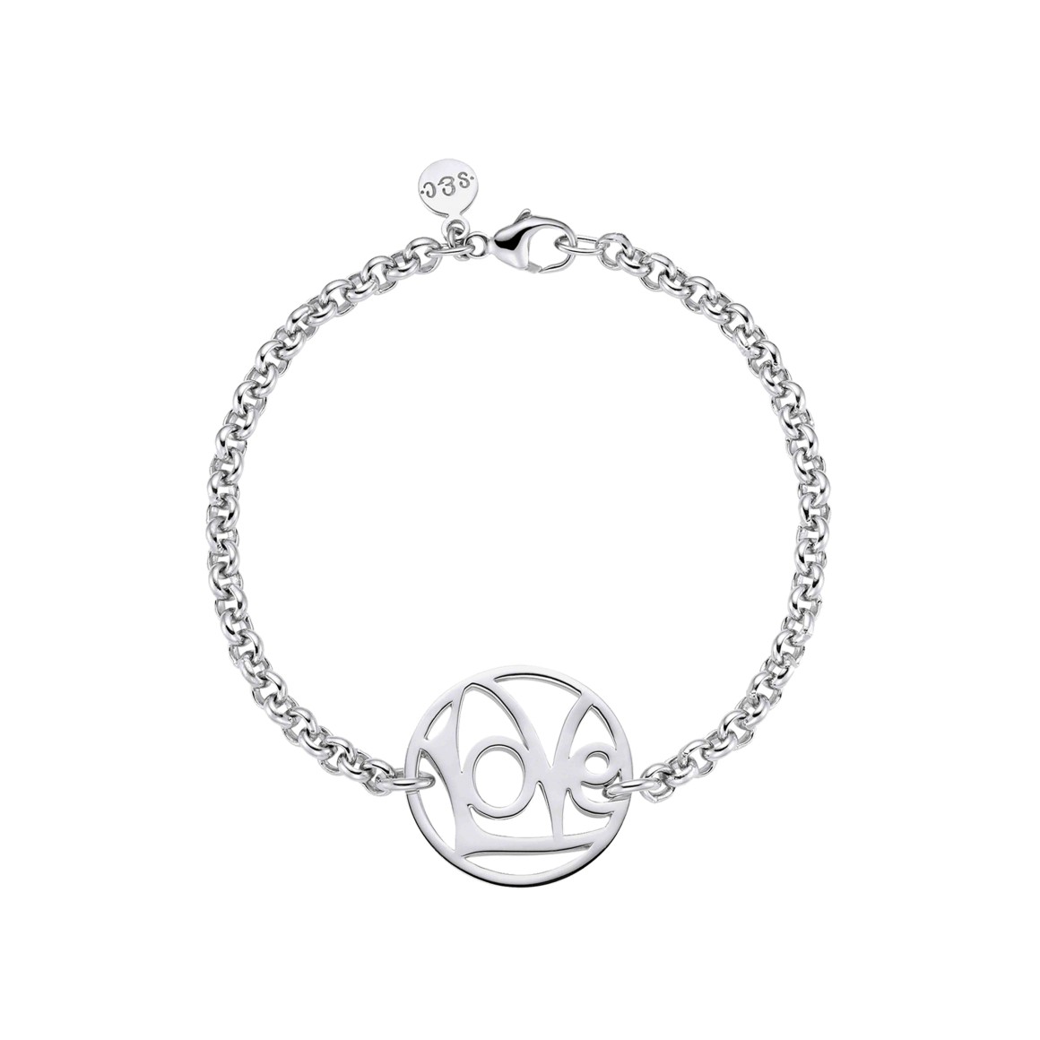 strawberry & cream Gliederarmband love symbol silber