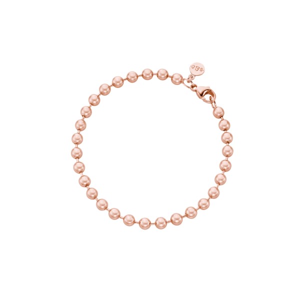 ball chain bracelet bold Sterling silver rosegold-plated