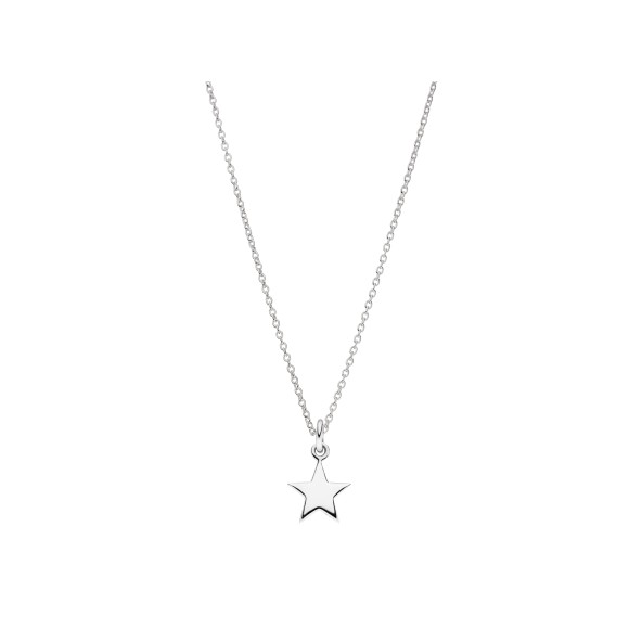 ladies star necklace sterling silver