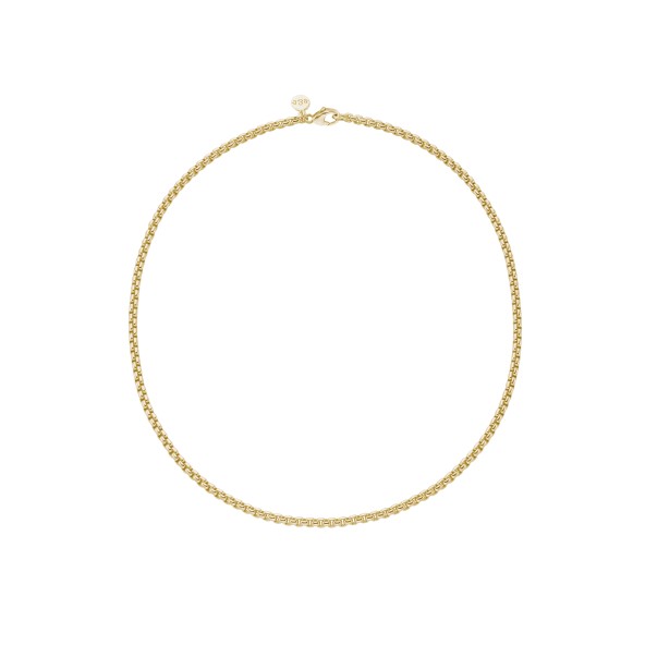 short venetian chain sterling silver gold-plated