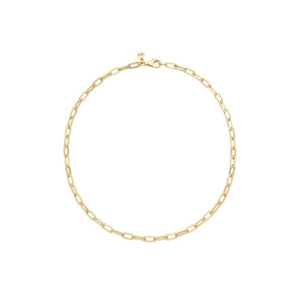 short link chain sterling silver gold-plated