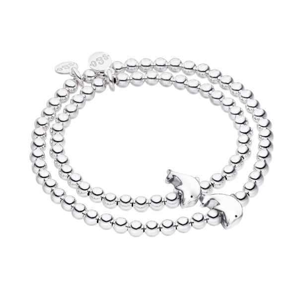 mother & daughter set dolphin sterling silver