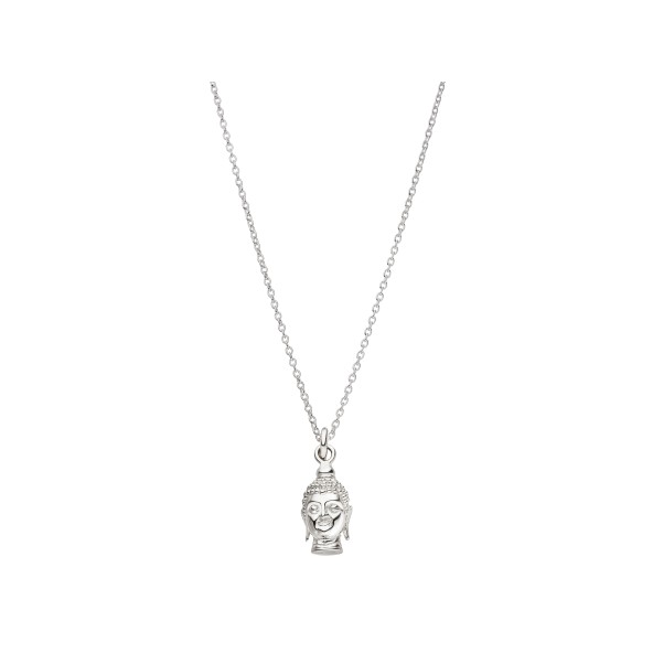ladies buddha necklace sterling silver
