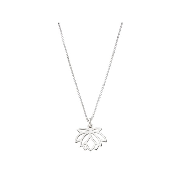 lotus flower necklace sterling silver