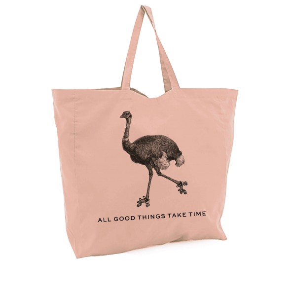 strawberry & cream tote ostrich