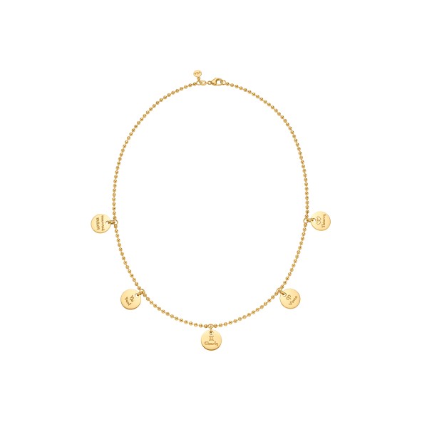 classic family necklace 18 karat gold