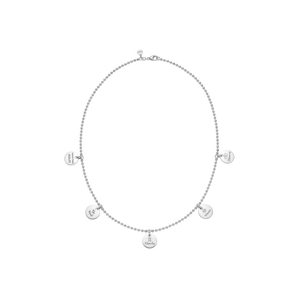 classic family necklace 18 karat white gold