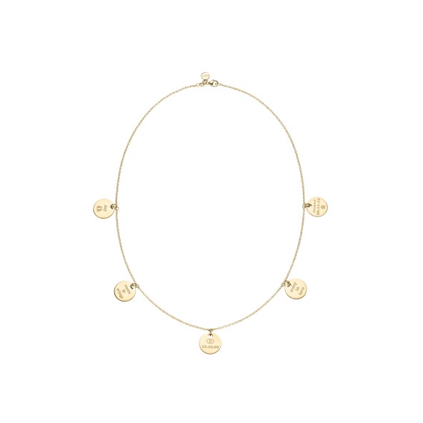 delicate family necklace 18 karat gold