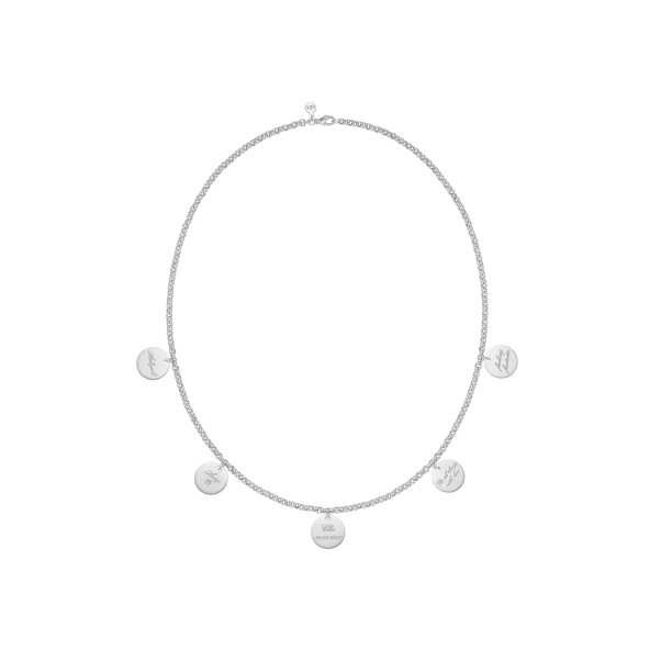 solid family necklace 18 karat rose gold