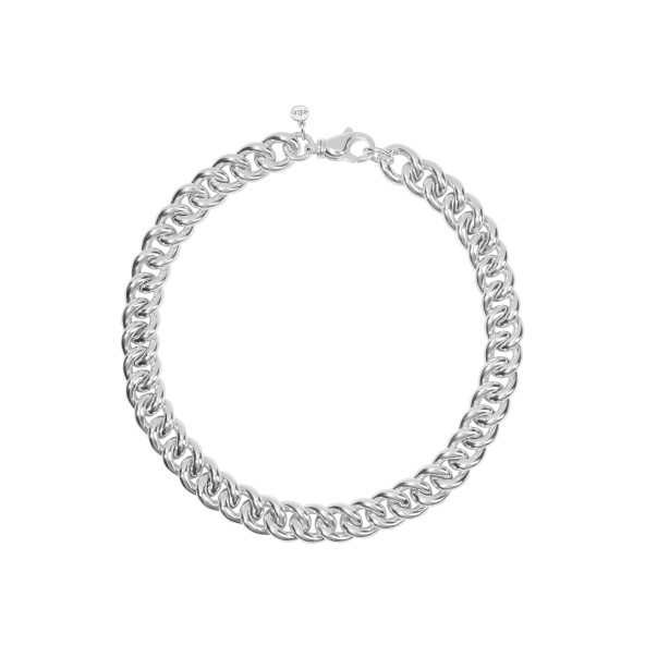 chunky curb chain necklace sterling silver