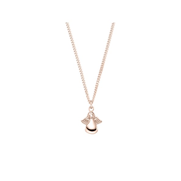 kids angel necklace Sterling silver rosegold-plated