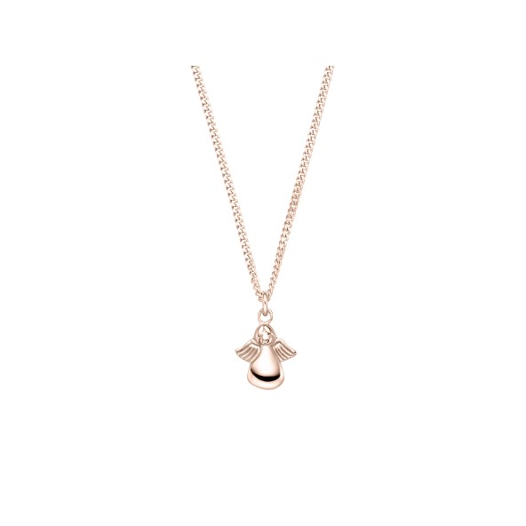 kids angel necklace 18 karat rose gold
