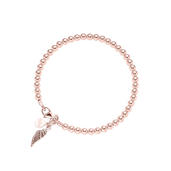 ladies bracelet angel wing 18 karat rose gold