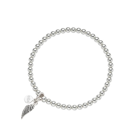 ladies bracelet angel wing sterling silver