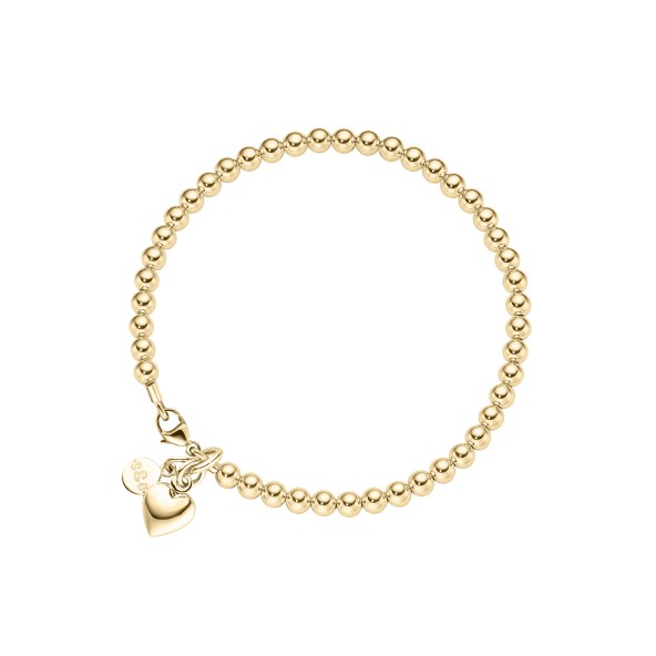 ladies bracelet heart 18 karat gold