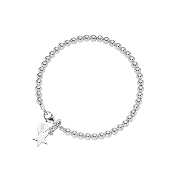 ladies bracelet star 18 karat white gold