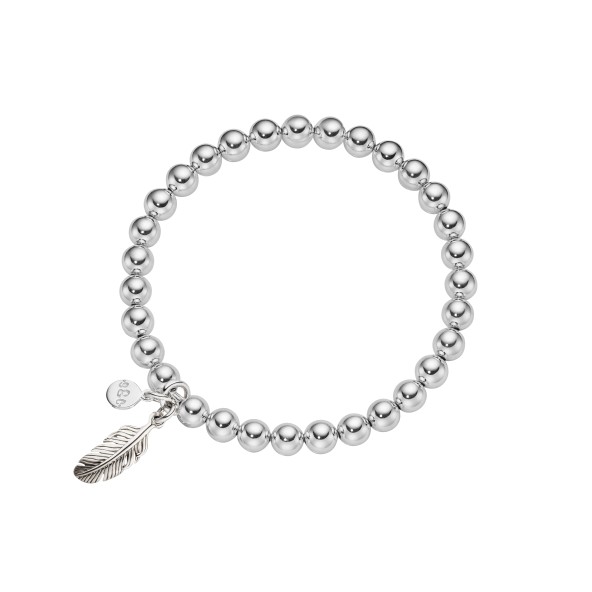 ladies bracelet feather sterling silver
