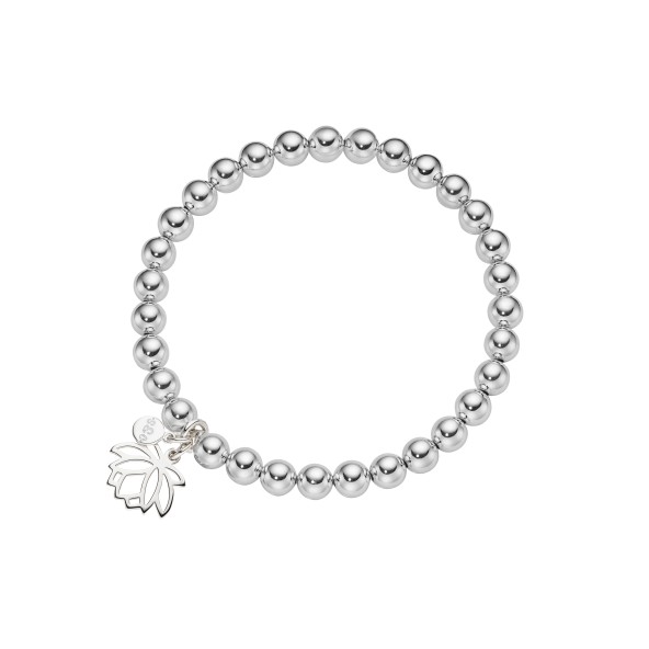 ladies bracelet lotus flower sterling silver