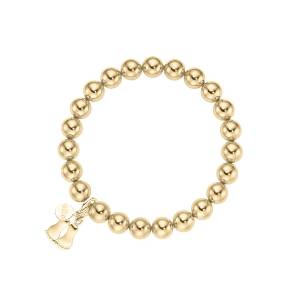 ladies bracelet baby feet sterling silver gold-plated