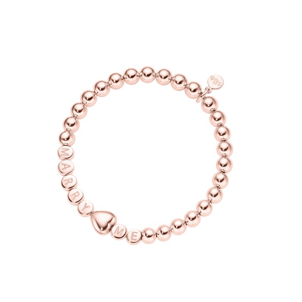 name bracelet classic HEART large bead sterling silver gold plated