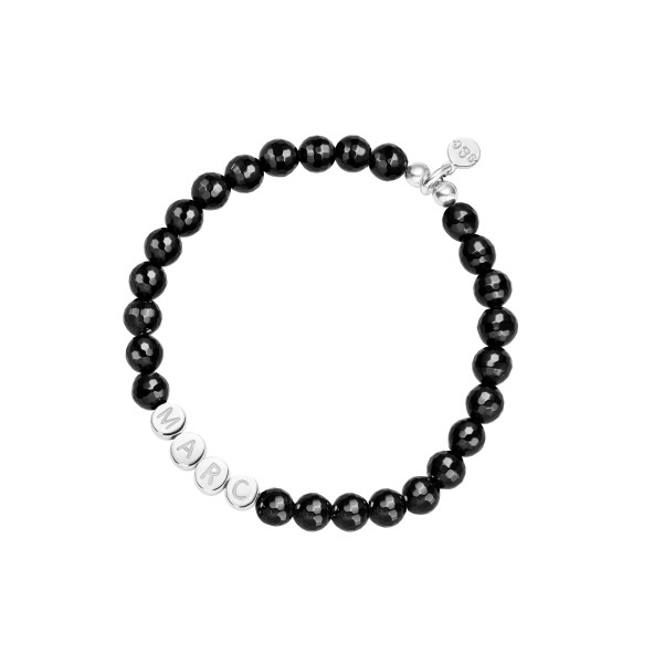 name bracelet classic black onyx sterling silver