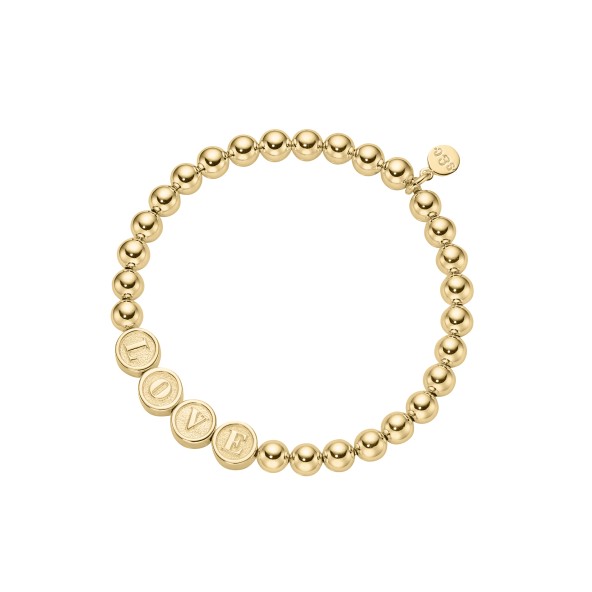 name bracelet signature 4 large bead sterling silver gold plated
