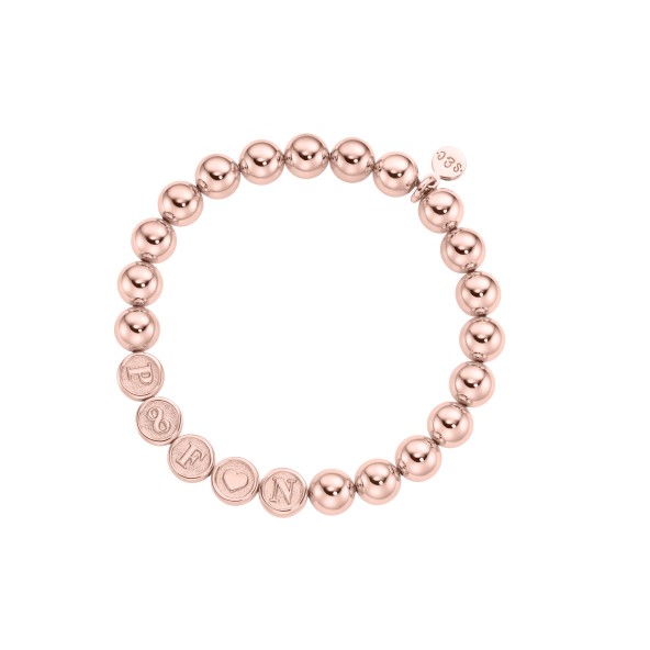 name bracelet signature BOLD sterling silver rose gold plated