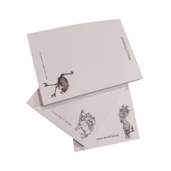 strawberry & cream note pad