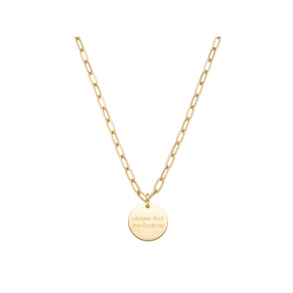 solo II bold necklace 18 karat gold