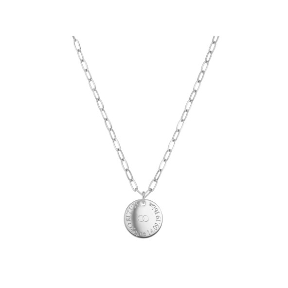 solo II necklace 18 karat white gold