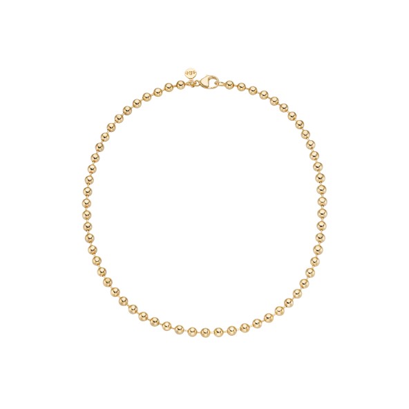 short ball chain 'bold' sterling silver gold-plated