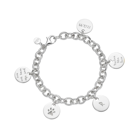 classic no.1 engraving bracelet Sterling silver