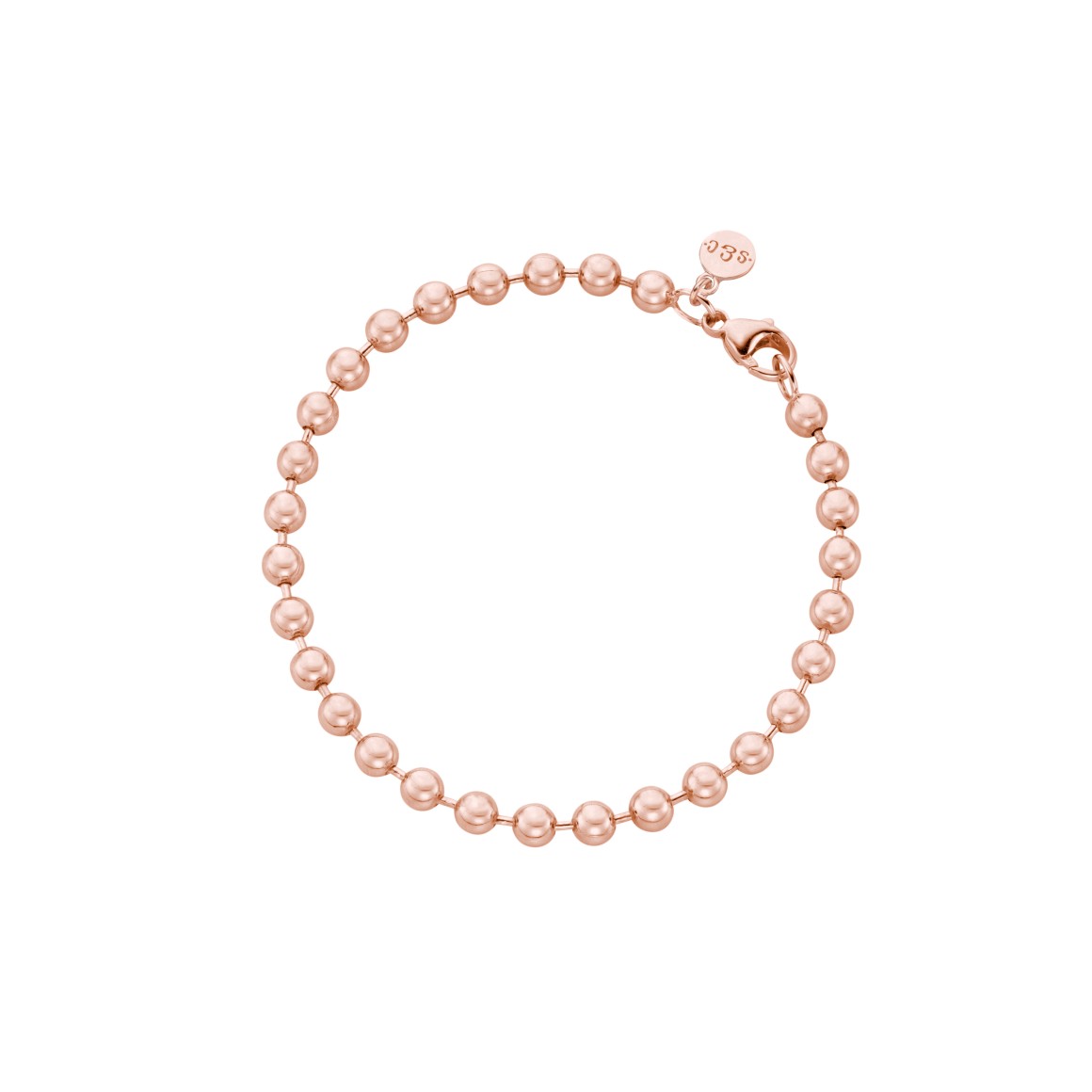 ball chain bracelet bold sterling silver rose gold-plated
