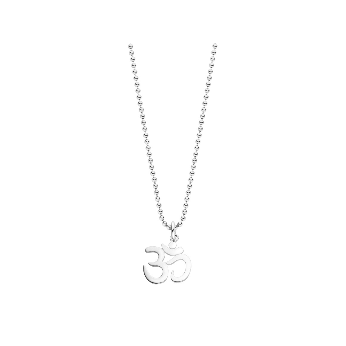 ladies Om necklace sterling silver