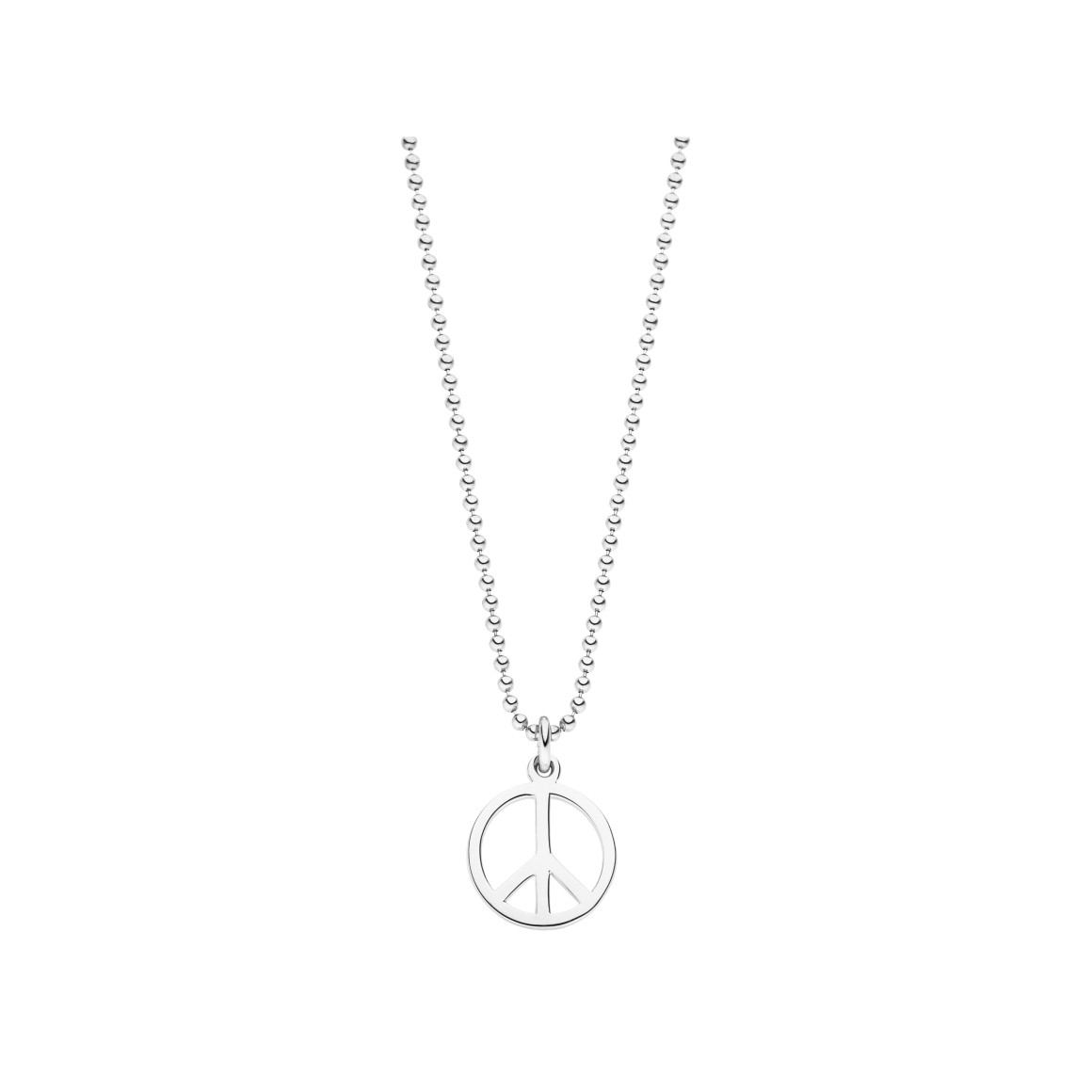 ladies peace necklace sterling silver