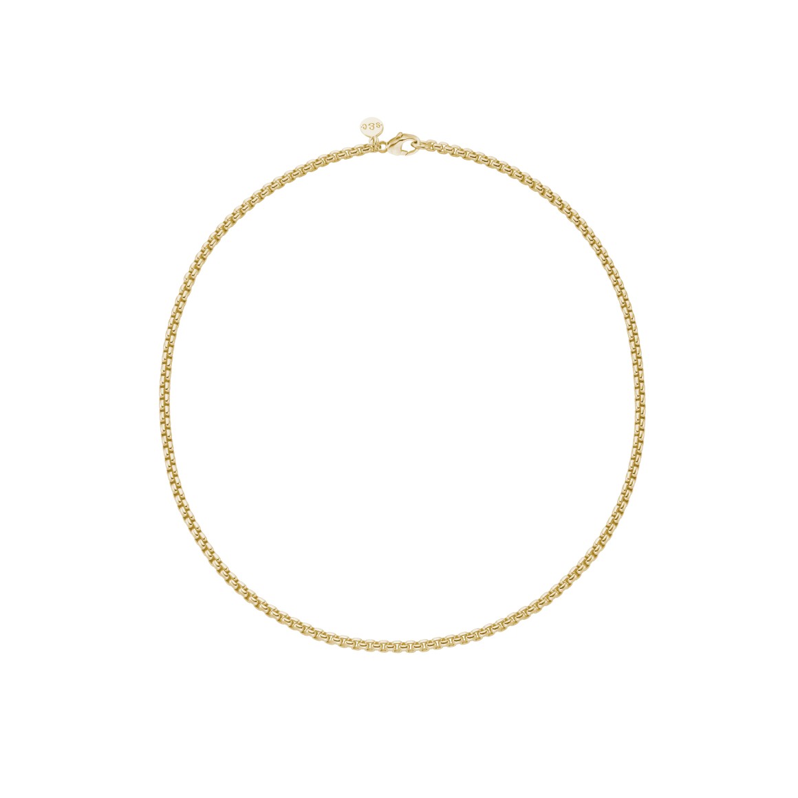 short venetian chain sterling silver gold-plated