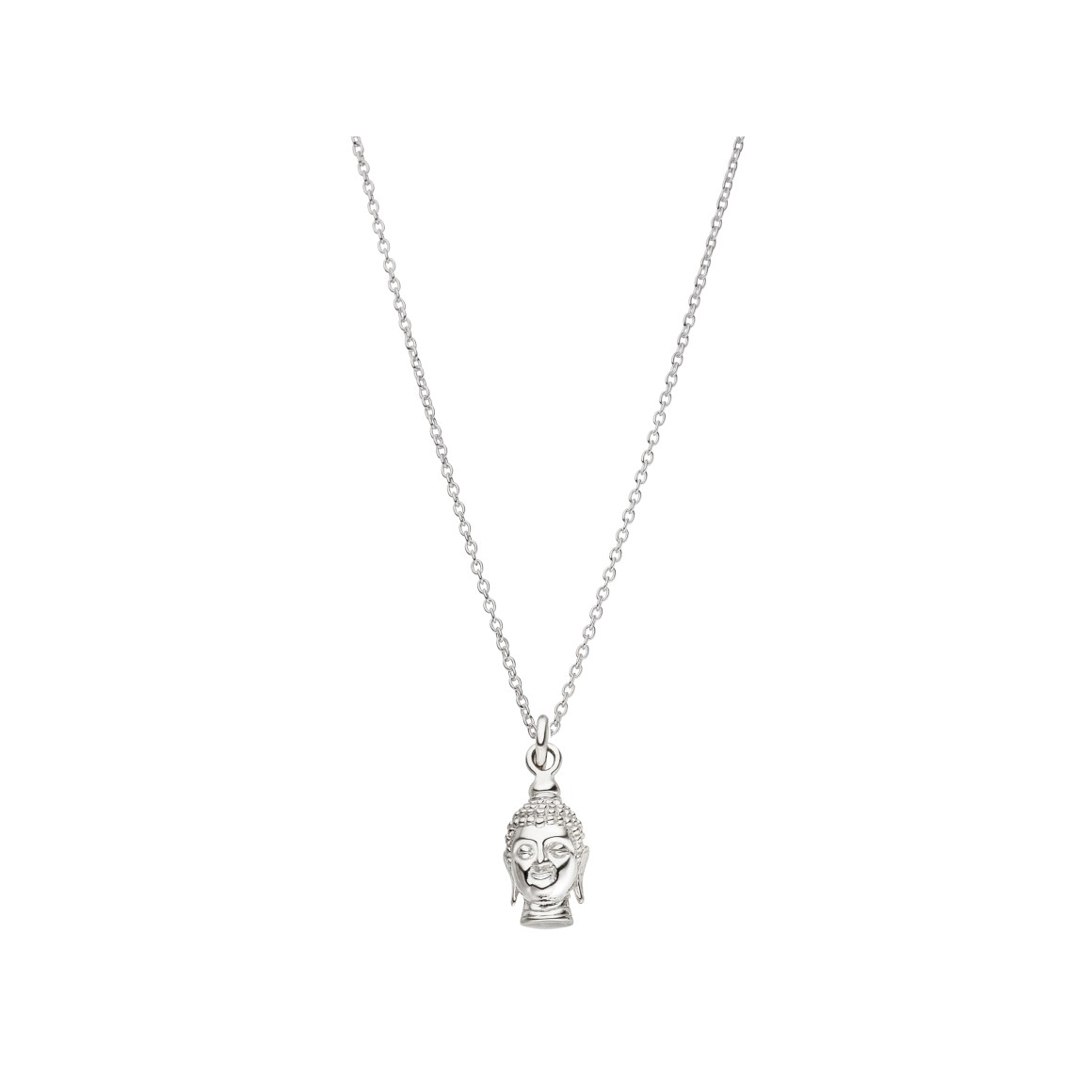 ladies buddha necklace sterling silver
