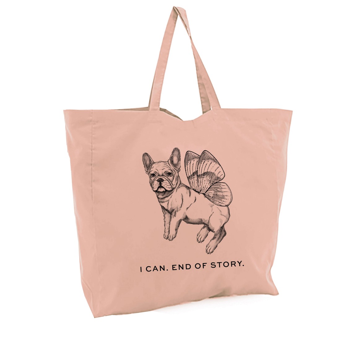 strawberry & cream tote french bulldog